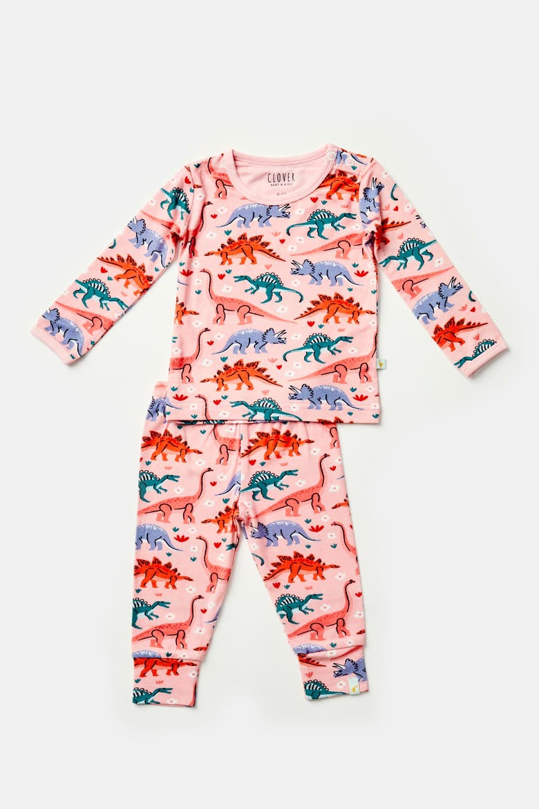 Long Sleeve Pajama Set - Dinosaur Garden, Alternate, color, Dinosaur Garden
