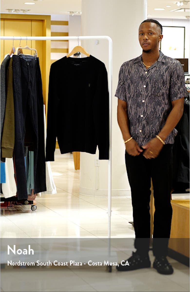 Oversize Cotton & Wool Waffle Crewneck Sweater, sales video thumbnail