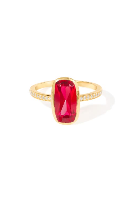 Ys Gems Gemstone Ring In Pink