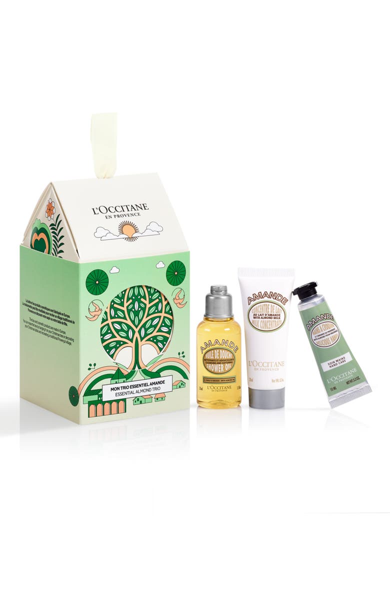 L'Occitane Almond Skin Care Ornament Set, Main, color, 