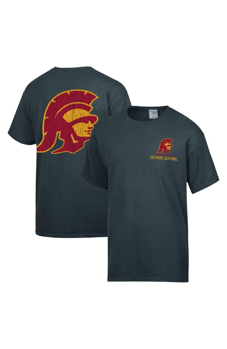 Comfort Wash Men's Comfort Wash Charcoal USC Trojans Vintage Logo T-Shirt, Alternate, color,