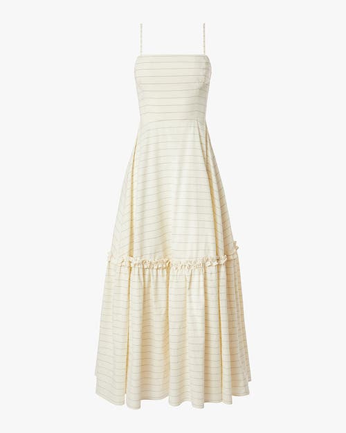 Weworewhat Sleeveless Ruffle A-line Midi Dress