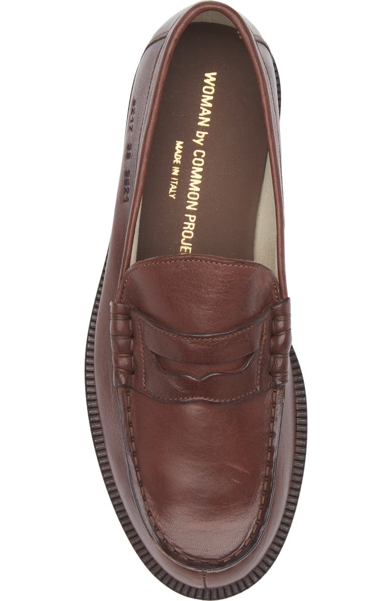 Common Projects Soft Penny Loafer, Alternate, color, Brown