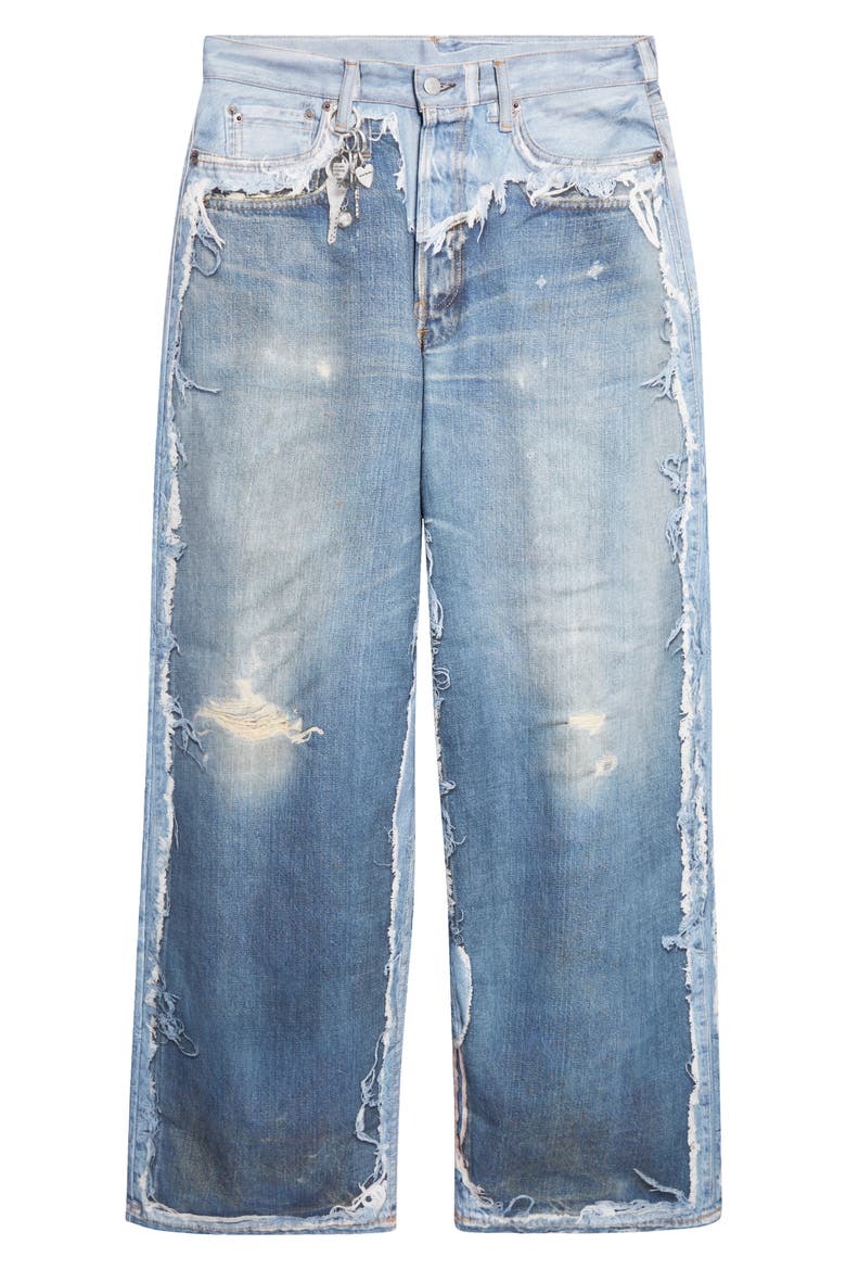 1981 Trompe l'Oeil Wide Leg Jeans, Alternate, color, MID BLUE