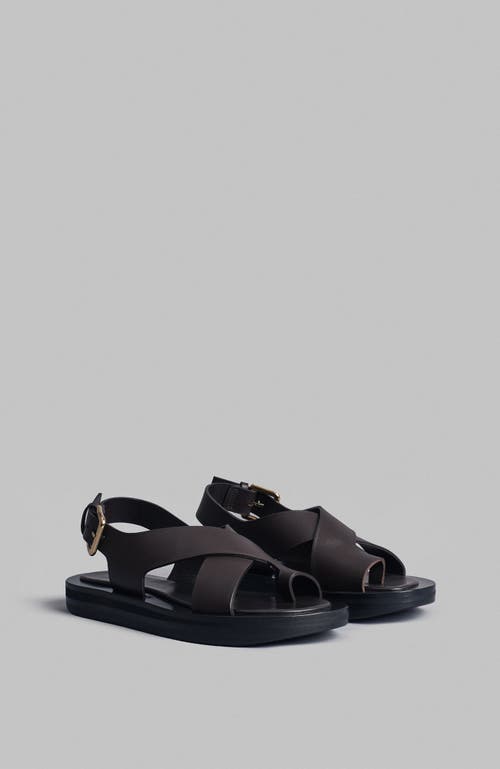 Co Leather Wrap Toe Sandal