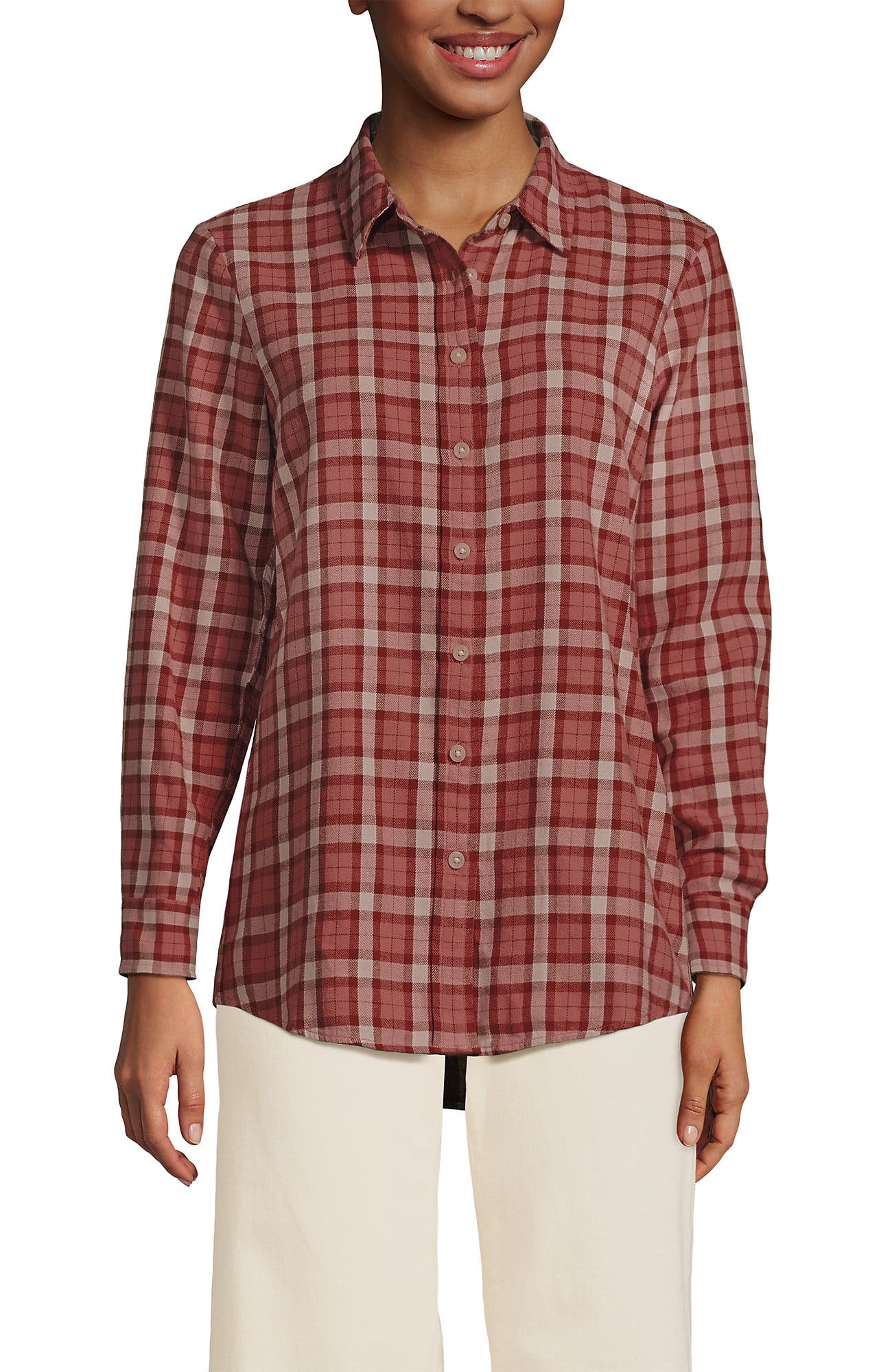 selected Sea Coral Small Plaid