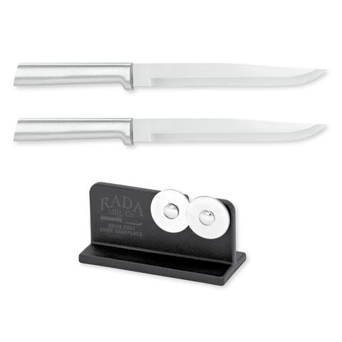 Cutlery 7-Inch Slicer Knife Set of 2 & Quick Edge Knife Sharpener