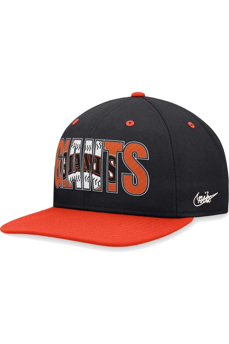 Men's Nike Black San Francisco Giants Cooperstown Collection Pro Snapback Hat, Main, color, Black