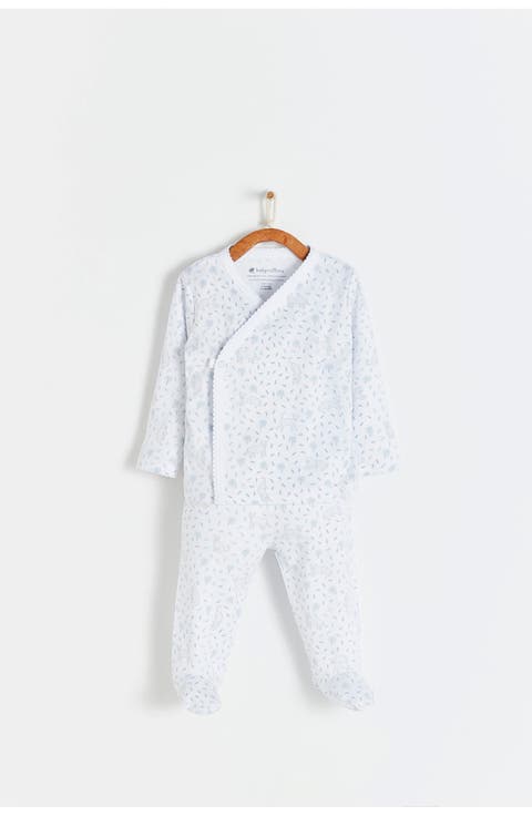 Premium Peruvian Pima Cotton Tiggy Kimono & Pants Set for Infant