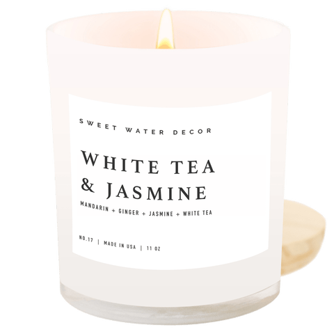 White Tea and Jasmine 11 oz Soy Candle