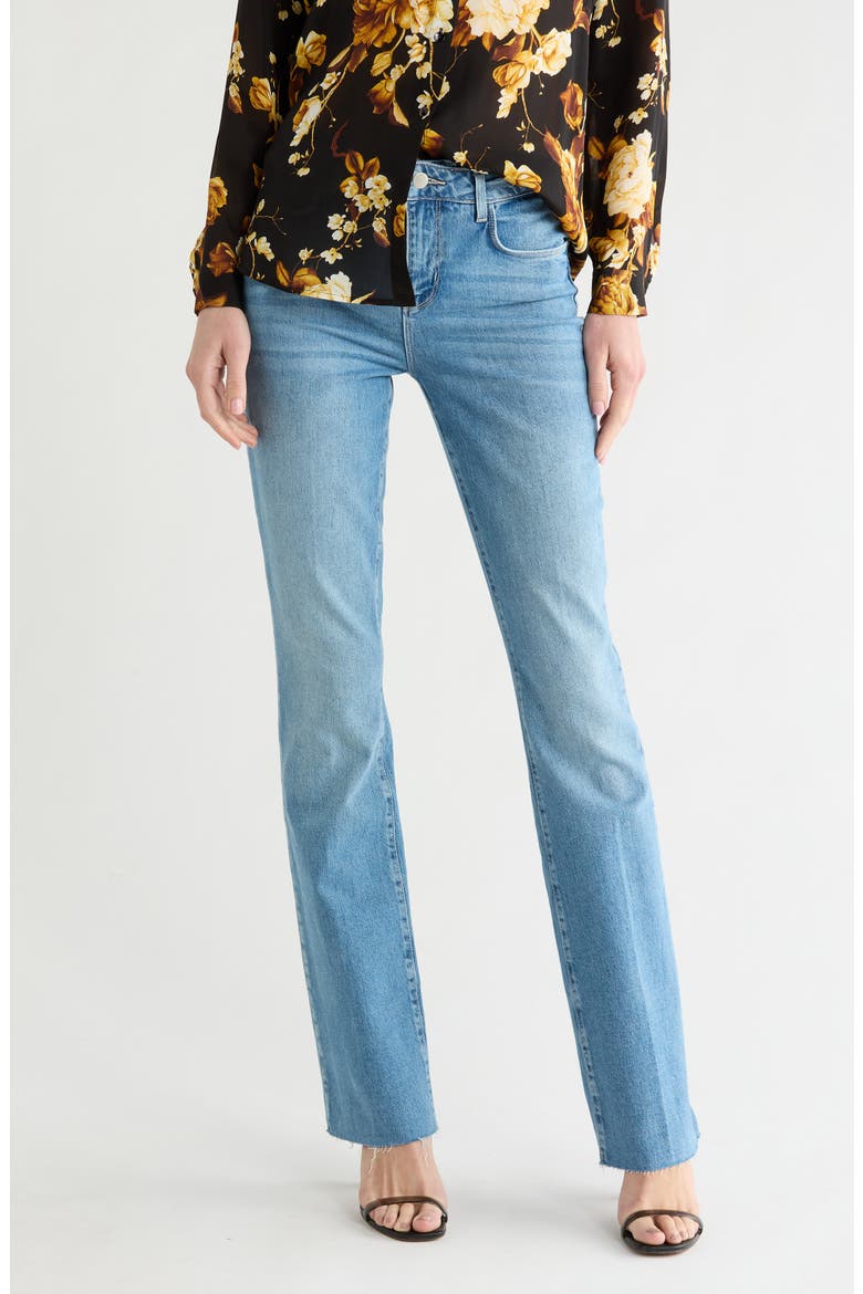 Ruth Raw Hem Straight Leg Jeans, Main, color, CALLOWAY