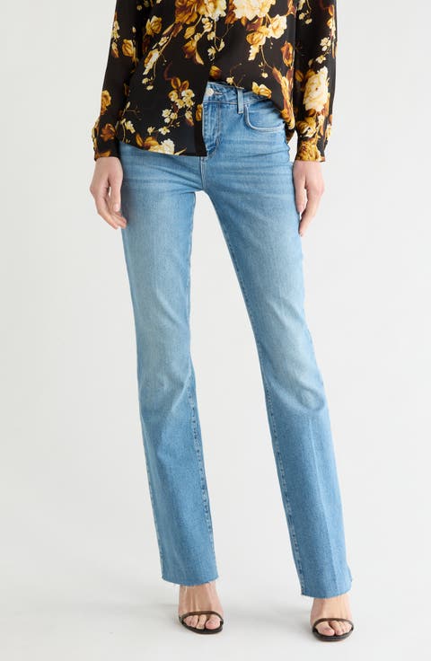 Ruth Raw Hem Straight Leg Jeans