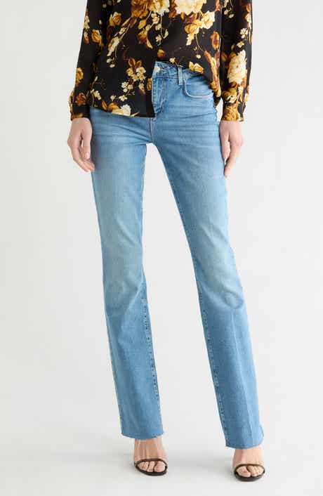 L'AGENCE Ruth Raw Hem Straight Leg Jeans