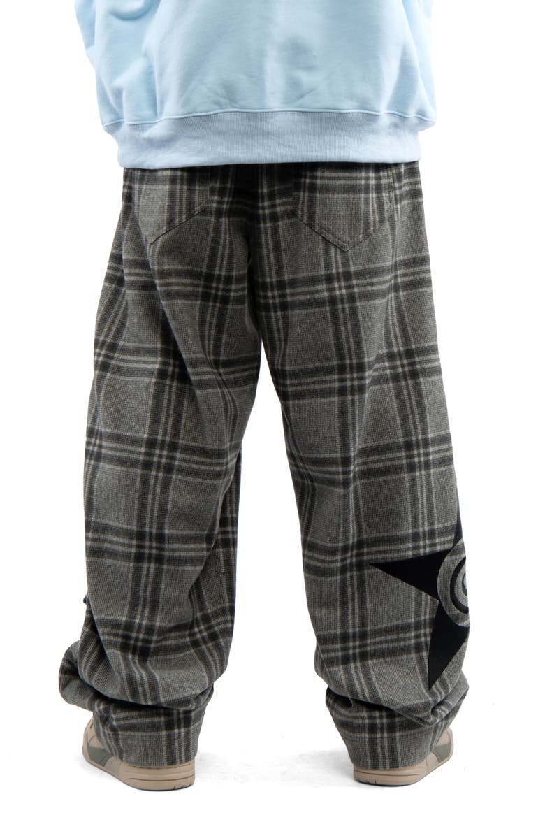 Round Two x Madison Jewelinski Plaid Wool Blend Flannel Pants, Alternate, color,