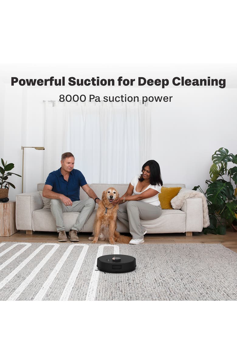 BOBSWEEP Dustin Plus Auto-Empty Robot Vacuum & Mop, Alternate, color, True Black