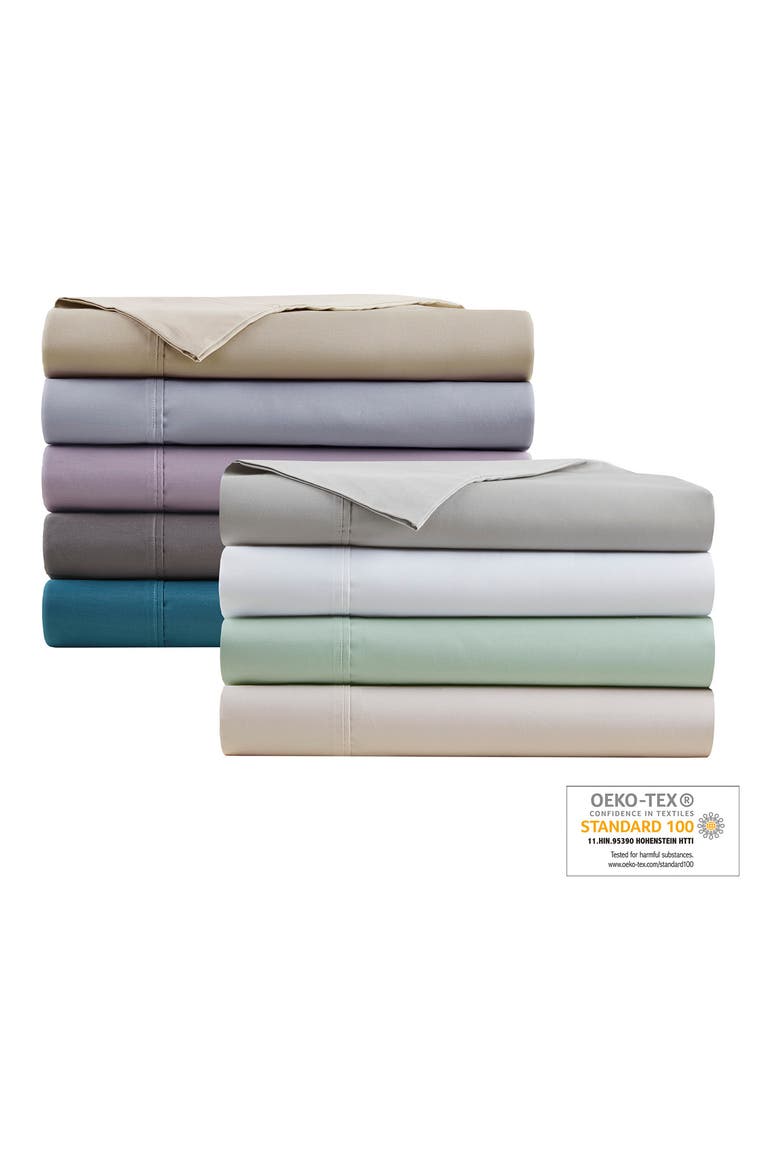 600 Thread Count Cooling Cotton Rich Sheet Set, Alternate, color, SEAFOAM