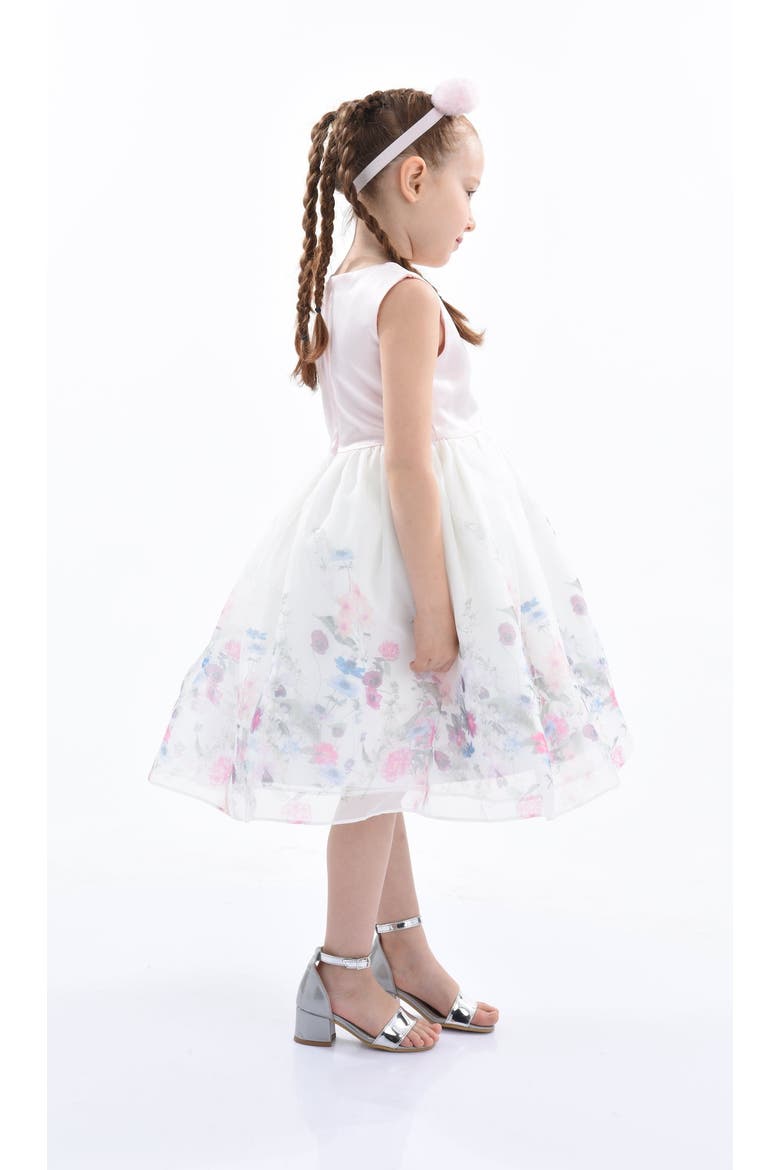 Mabel Floral Garden Organza Dress, Alternate, color, Pink