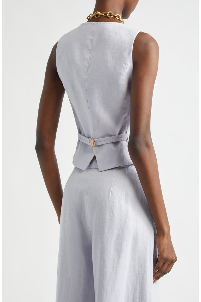 Kindred Spirit Luna Linen Vest, Alternate, color, LILAC