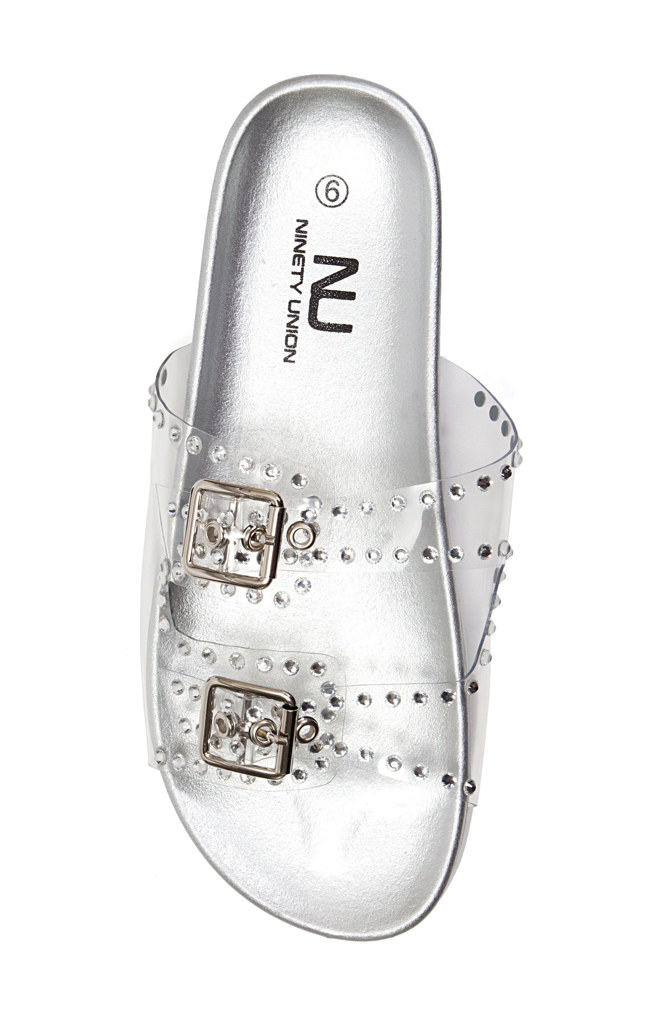 NINETY UNION Havan Buckle Sandal, Alternate, color, Silver