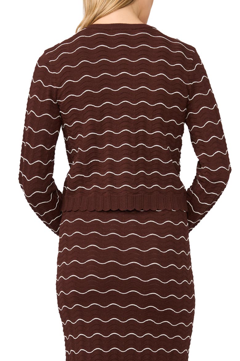 Sherry Ripple Scallop Cardigan, Alternate, color, FIREPLACE