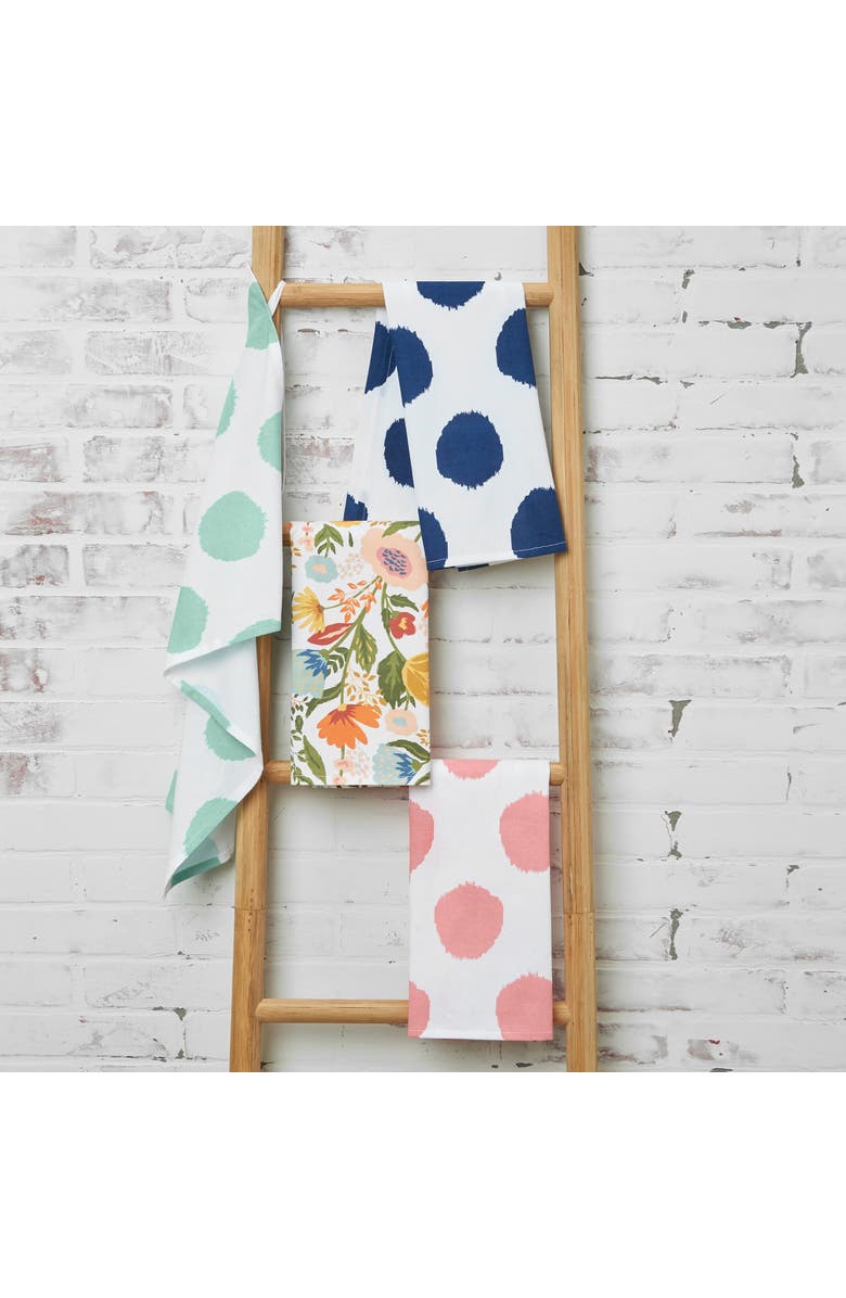 carol & frank Surf Dot Towel, Alternate, color, Green