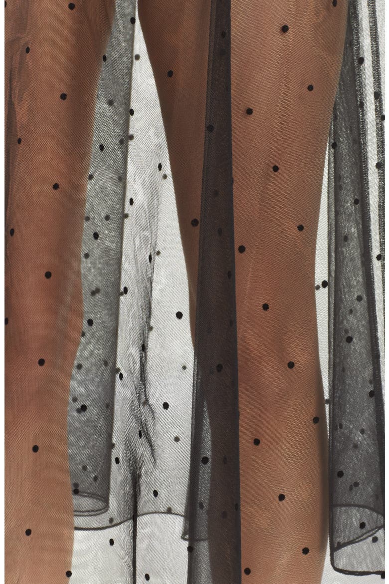 x Atlantic-Pacific Dot Mesh Half Slip, Alternate, color, BLACK/ BLACK DOT