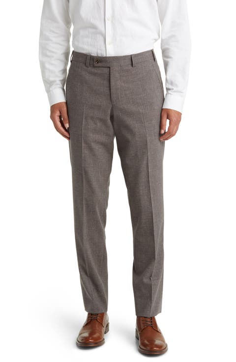 Jerome Trim Fit Soft Constructed Stretch Wool Blend Tapered Leg Pants