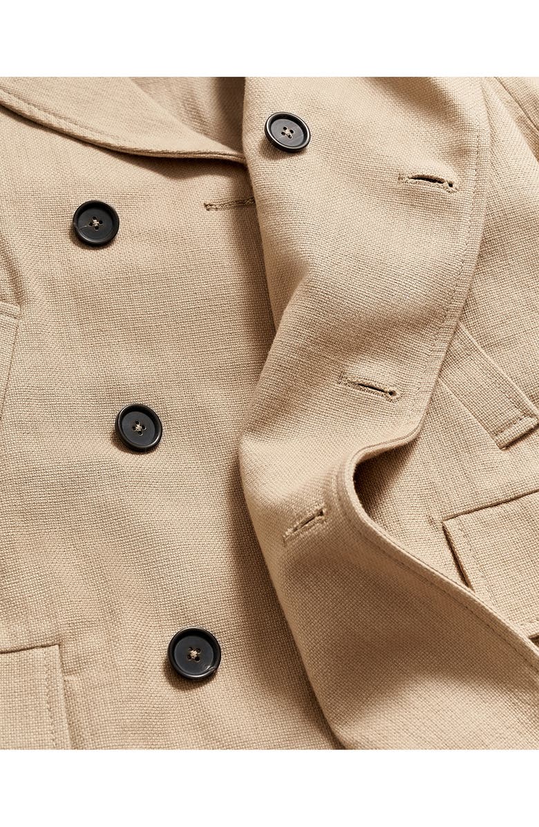 Billy Reid Cotton Canvas Peacoat, Alternate, color, 