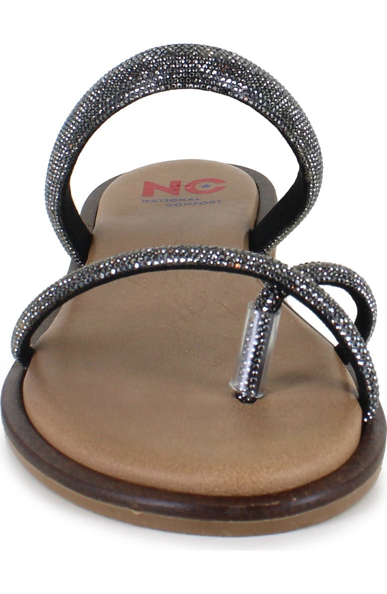 National Comfort Alicante Crystal Slide Sandal, Alternate, color, Lead