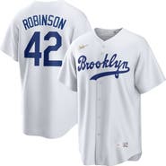 Nike Men's Nike Jackie Robinson White Brooklyn Dodgers Cooperstown Collection Jackie Robinson Day Jersey