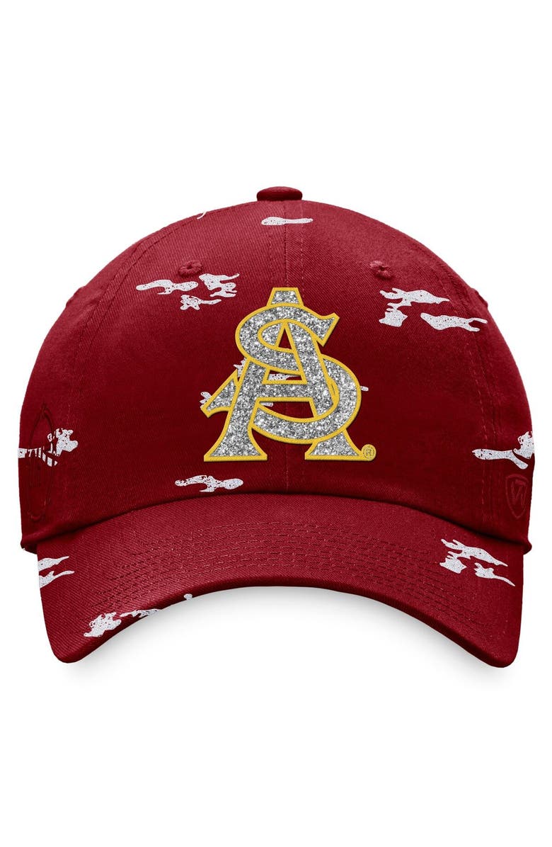 TOP OF THE WORLD Women's Top of the World Maroon Arizona State Sun Devils OHT Military Appreciation Betty Adjustable Hat, Alternate, color, Maroon