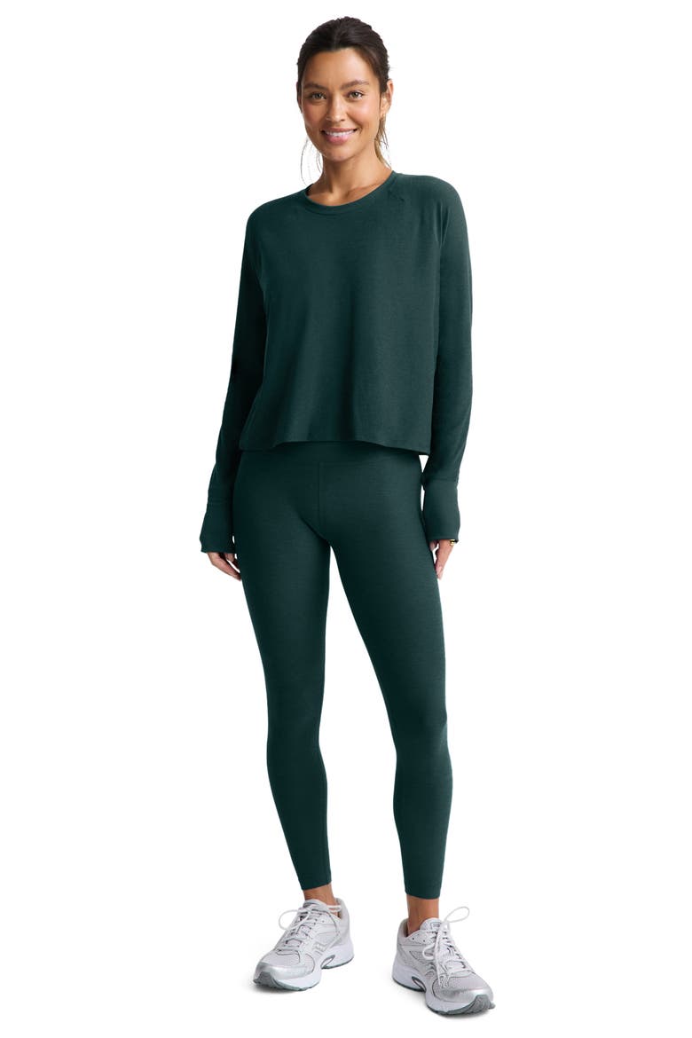 Featherweight Long Sleeve T-Shirt, Alternate, color, DARK IVY HEATHER