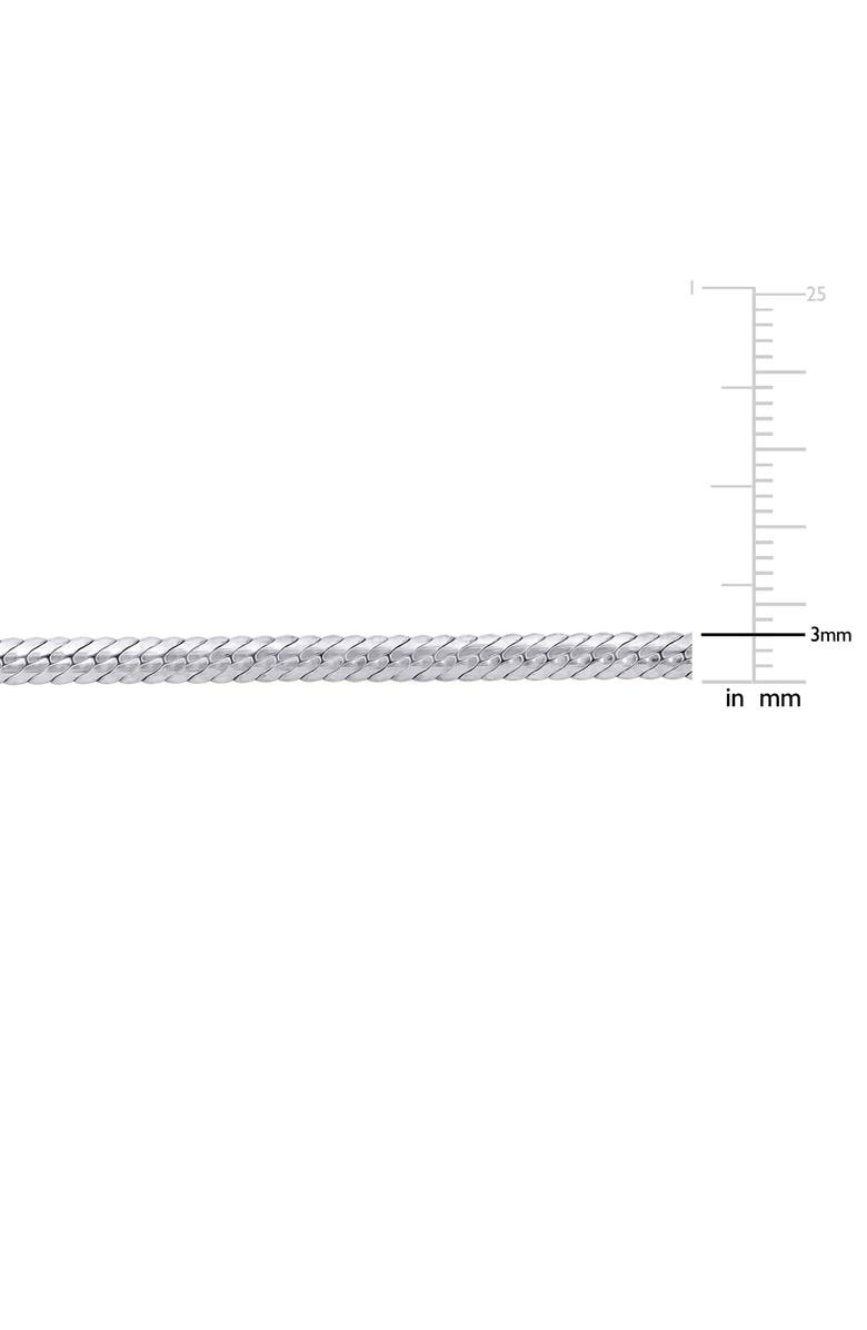 DELMAR Men's Herringbone Bracelet, Alternate, color, Silver