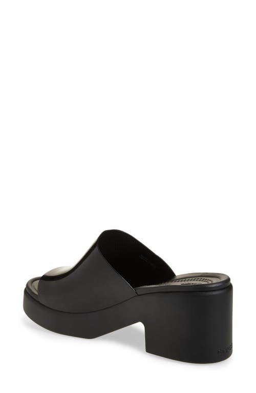Crocs Brooklyn Platform Slide Sandal In Black