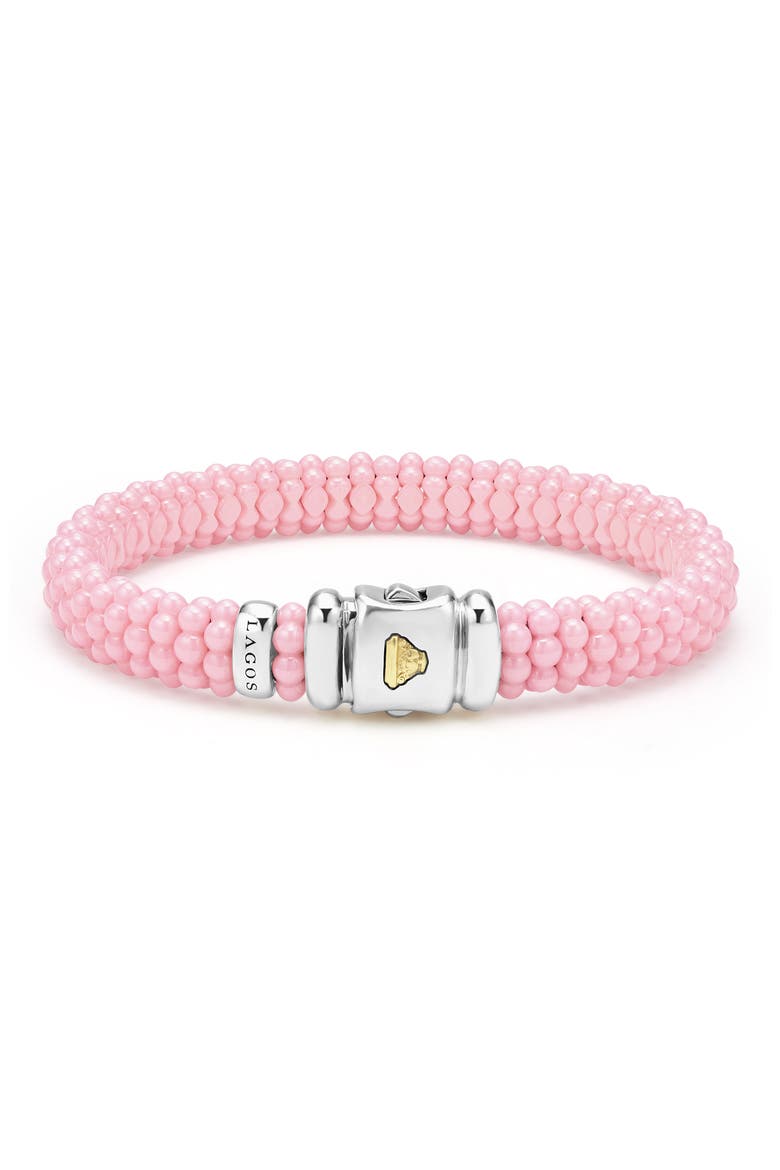 Pink Caviar Ceramic Beaded Bracelet (Nordstrom Exclusive), Alternate, color, PINK