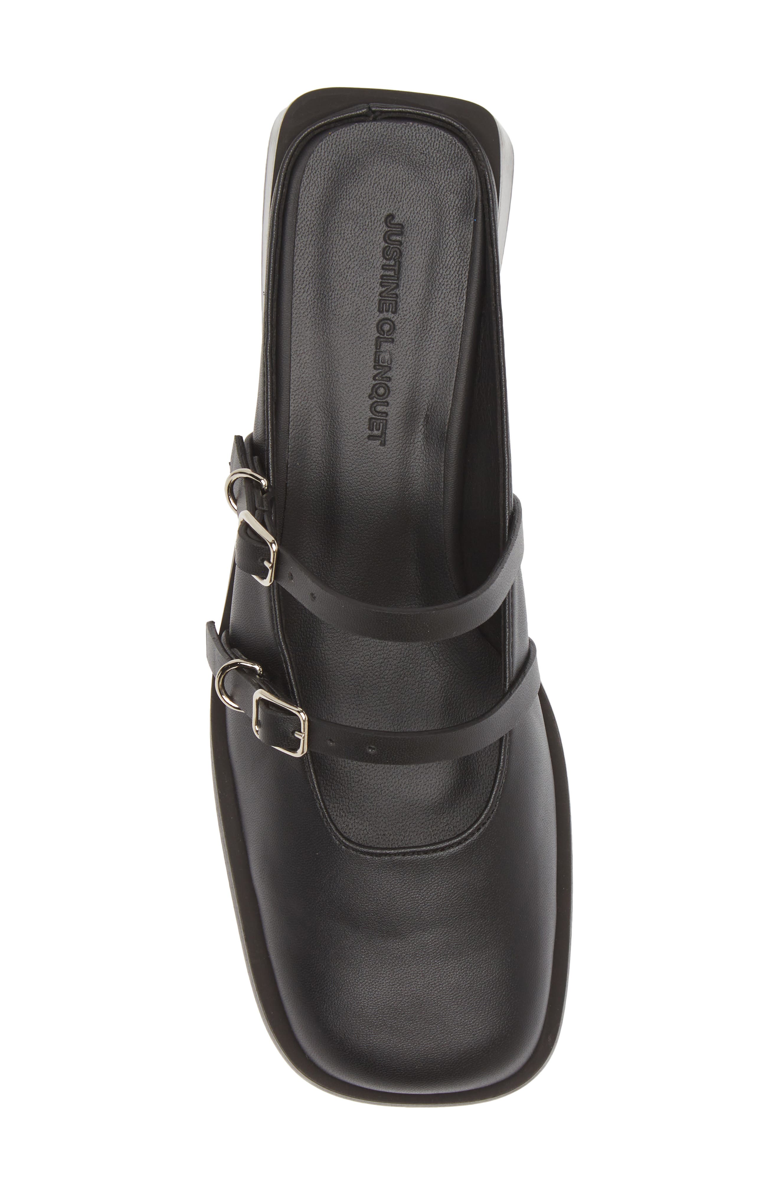 Justine Clenquet Andie Mary Jane Mule, Alternate, color, Black