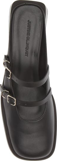 【関税込み】Justine Clenquet ブラック Andie Patent ミュール Justine Clenquet - Andie black mules