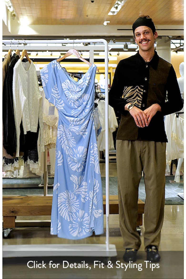 Apryl Floral One-Shoulder Maxi Dress video
