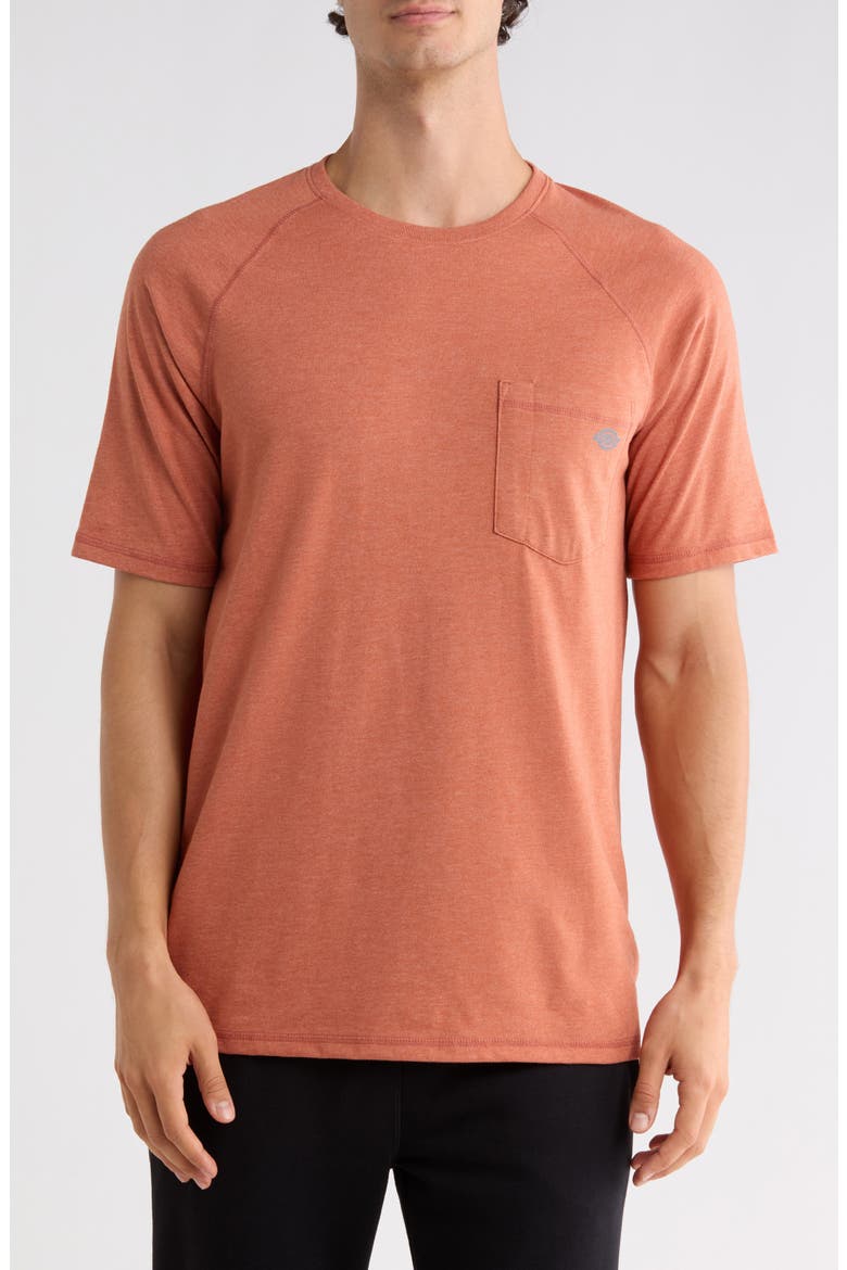Performance Temp IQ Pocket T-Shirt, Main, color, MEDIUM RED