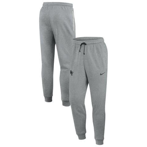 Men's Nike Heather Gray Wake Forest Demon Deacons Basketball Practice Dri-FIT Taper Sweatpants