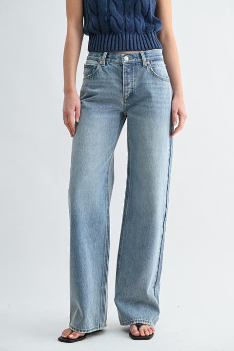 Low Rise Baggy Wide Leg Jeans