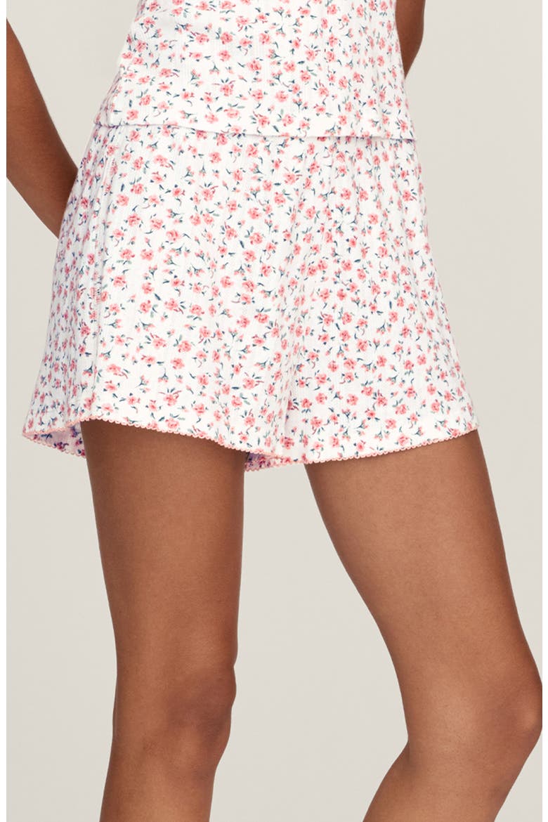 Pima Cotton Pointelle Shorts, Alternate, color, PINK
