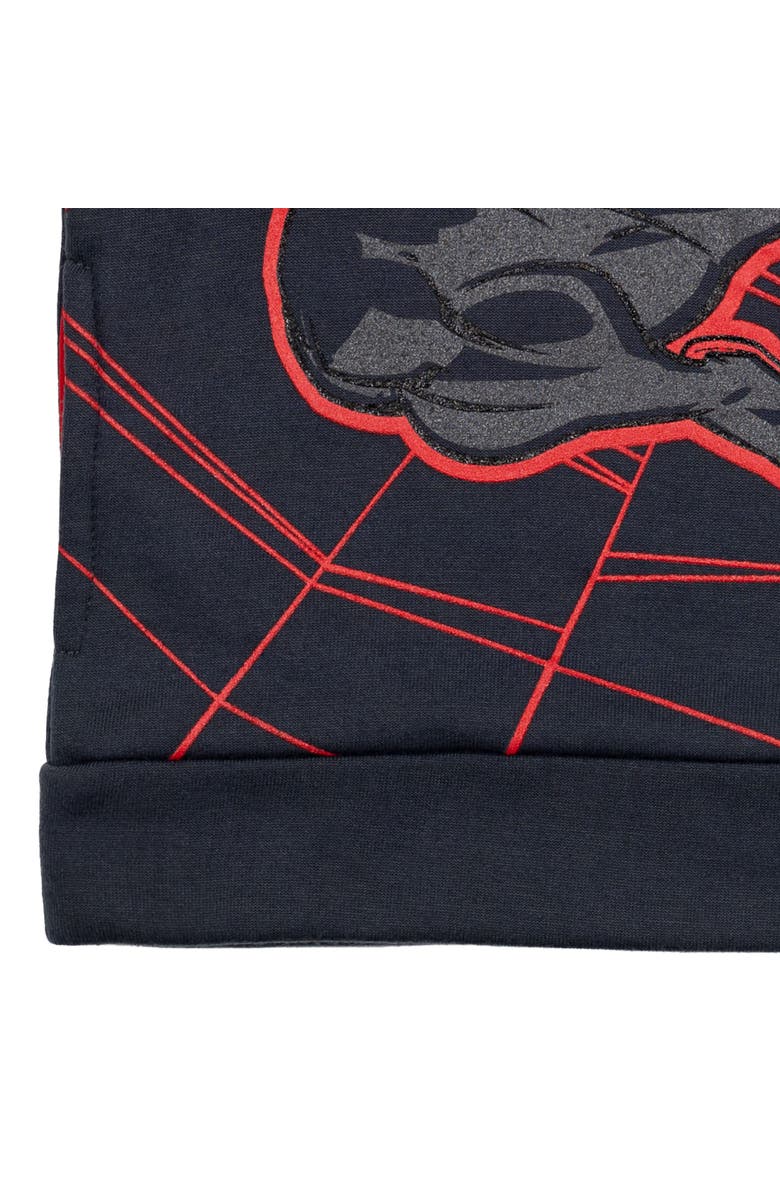 Marvel Spider-Man Fleece Pullover Hoodie, Alternate, color, Miles Morales Dark