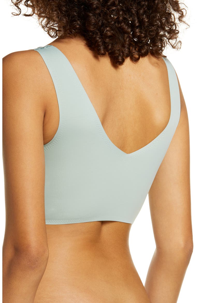True Body V-Neck Bralette, Alternate, color, JADEITE