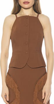 Alexia Admor Ziv Button Front Vest