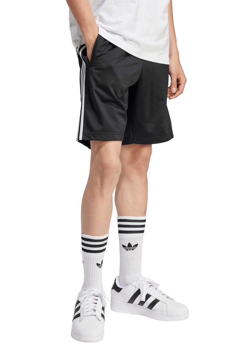 Adicolor Firebird Sweat Shorts, Alternate, color, BLACK/WHIT