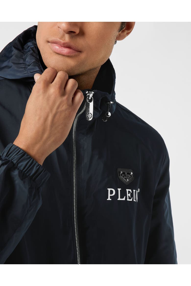 Nylon Windbreaker Men, Alternate, color, darkblue