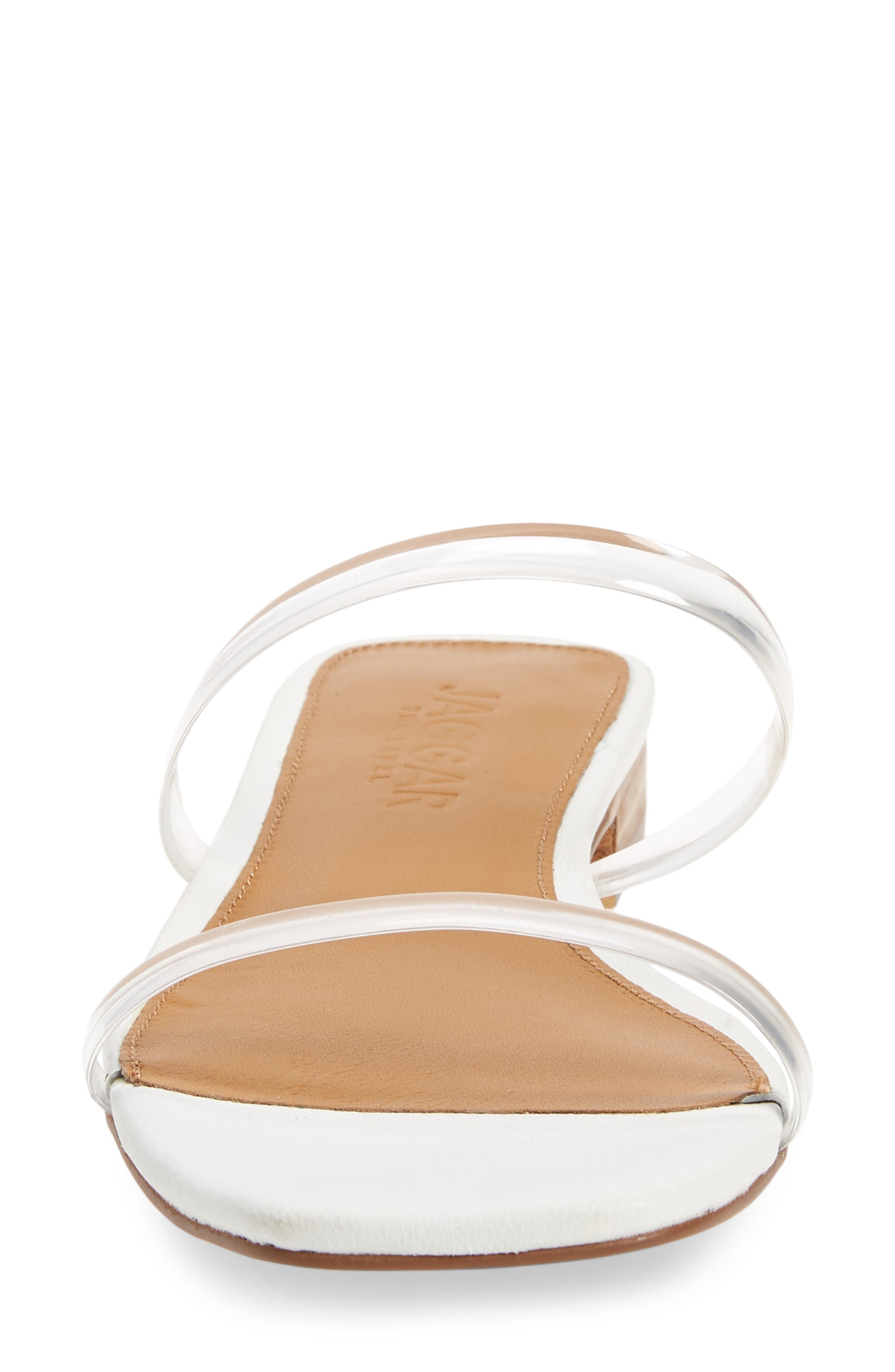 JAGGAR Transparent Strap Slide Sandal, Alternate, color, 