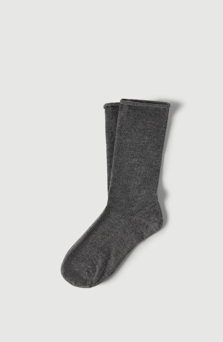 Brunello Cucinelli Cashmere knit socks, Main, color, Anthracite