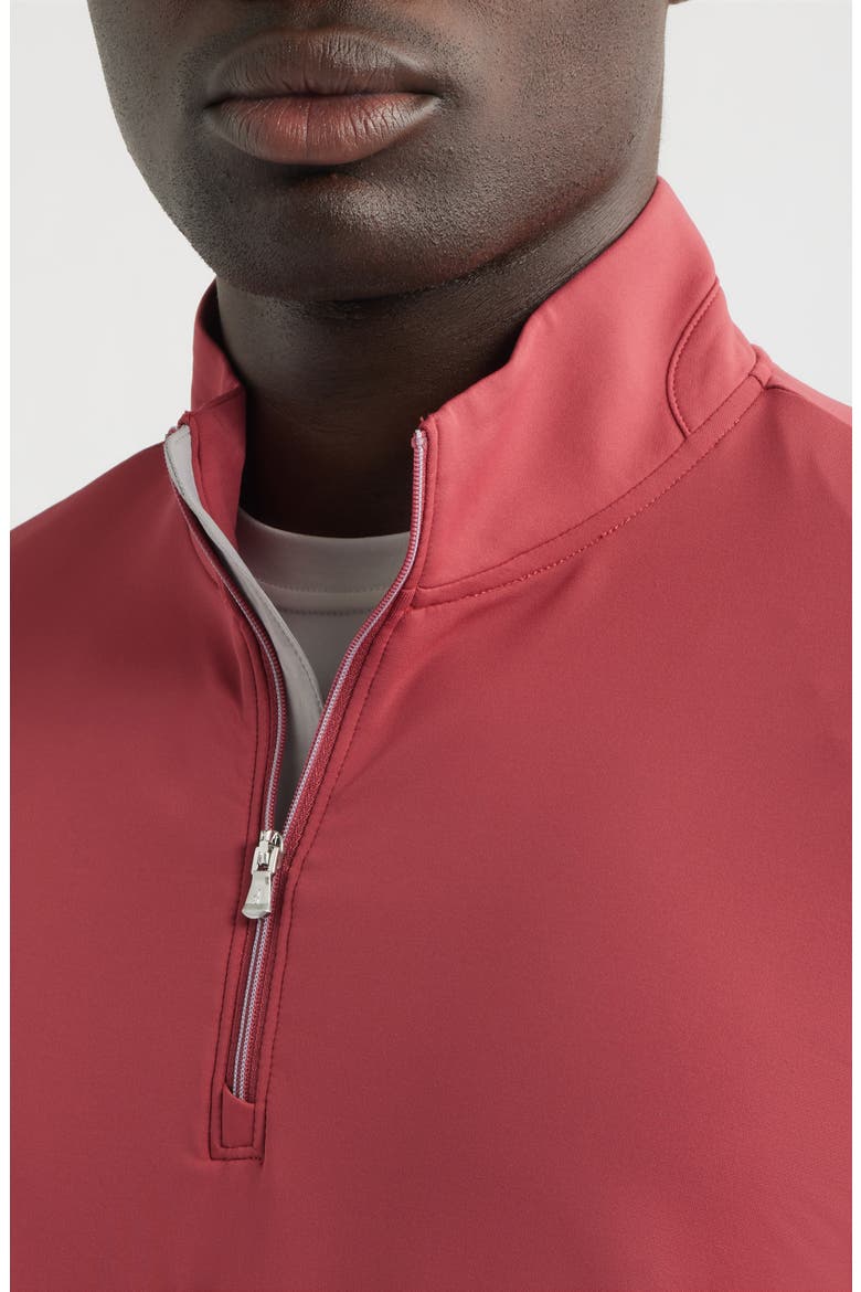 Motion Performance Quarter Zip Pullover, Alternate, color, RACING RED